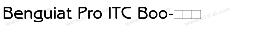 Benguiat Pro ITC Boo字体转换